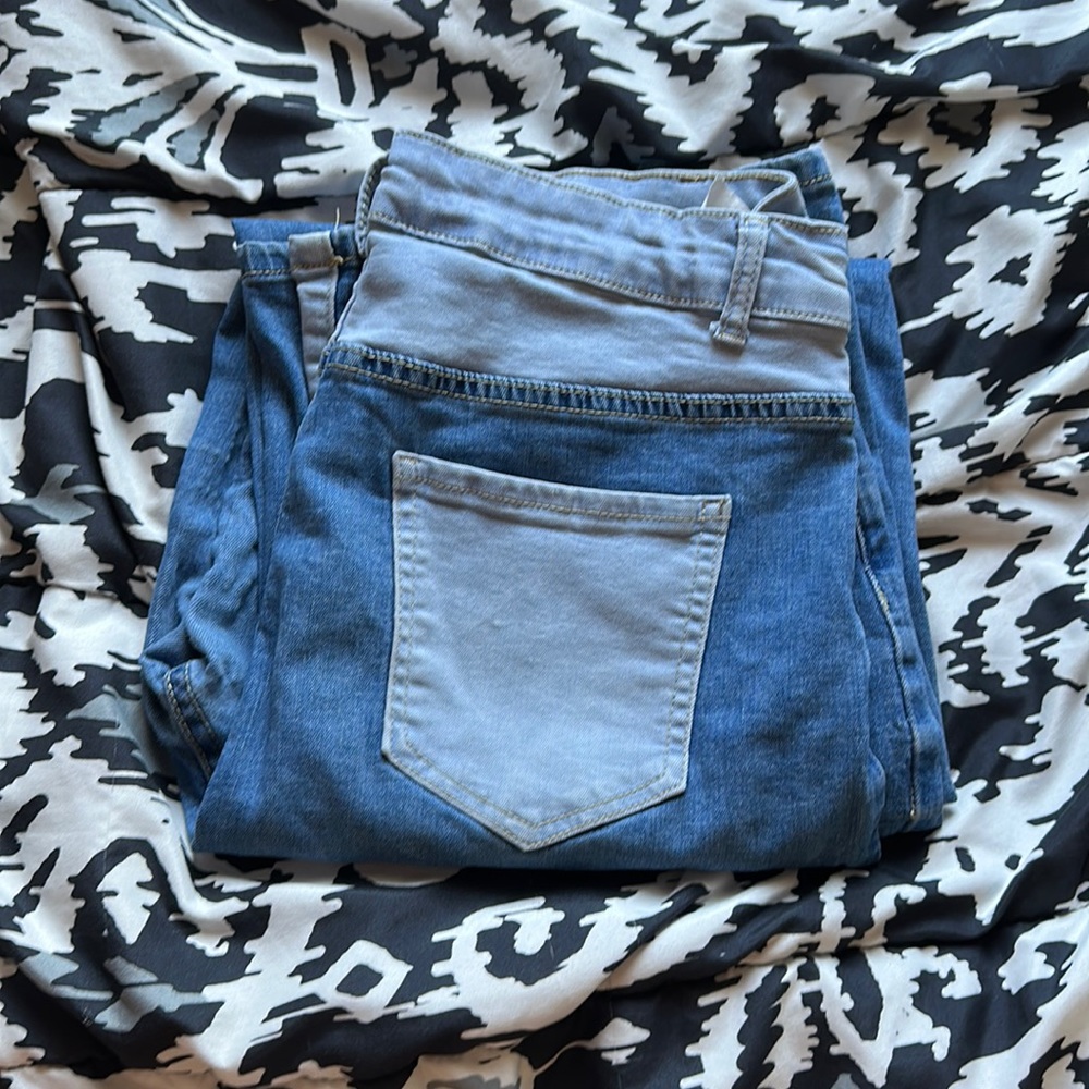 colored straight leg jeans